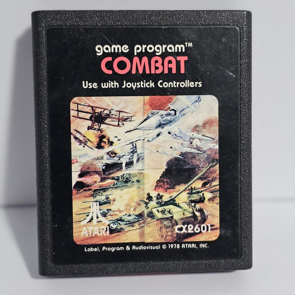 Vintage Atari 2600 Game Program Combat 1978 CX2601 - Untested